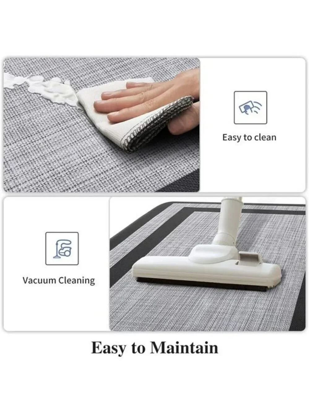 Mattitude Anti-Fatigue Kitchen Mats 2-Pack Non-Skid Waterproof Ergonomic Rugs